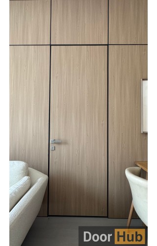 Veneer Doors with Classic Silver Anodized Profiles – Developer-Grade UAE Supply